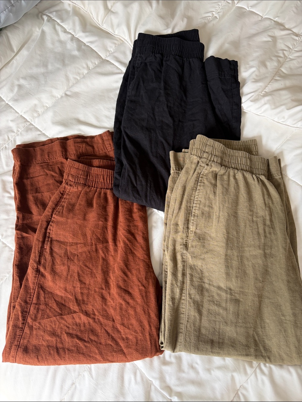 Bundle of three old navy linen pants